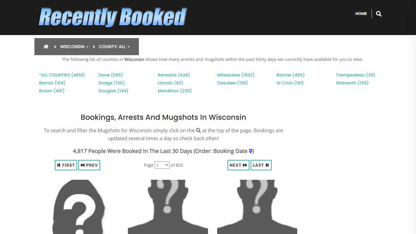 Bookings, Arrests and Mugshots in St Croix County, Wisconsin